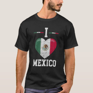 Mexican Culture Pride Heart Hispanic Heritage Prou T-Shirt