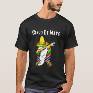 Mexican Dabbing Gnome Cinco De Mayo Poncho Sombrer T-Shirt