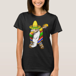 Mexican Dabbing Gnome Cinco De Mayo Poncho Sombrer T-Shirt