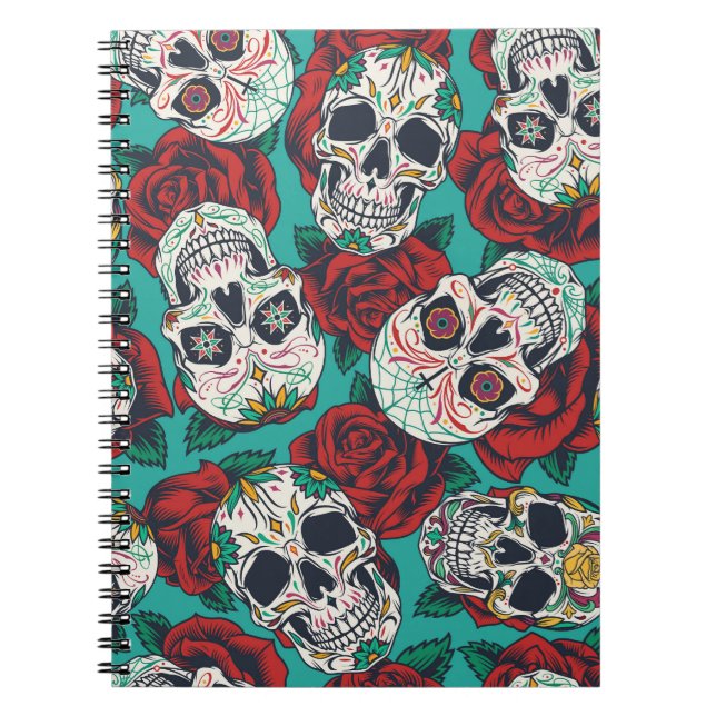 Mexican Day of Dead: Vintage Calaveras Notebook (Front)