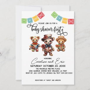 Mexican Day of the Dead Baby Shower Fiesta Invitation