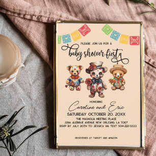 Mexican Day of the Dead Baby Shower Fiesta Invitation