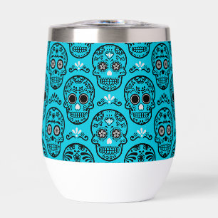 Mexican Day of the Dead Calavera Floral Skull Folk