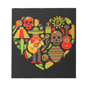 Mexican day of the dead Mexico Notepad