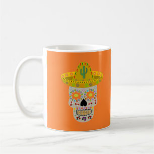 Mexican Day of the Dead Skull Coffee Mug