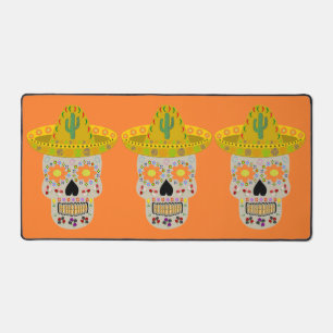 Mexican Day of the Dead Skull Desk Mat