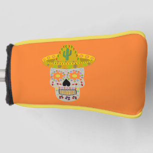 Mexican Day of the Dead Skull  Golf Head Cover