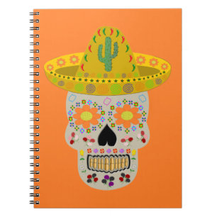 Mexican Day of the Dead Skull  Notebook