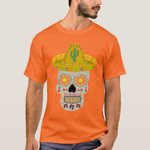 Mexican Day of the Dead Skull  T-Shirt