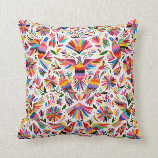 Mexican Design Colourful pigeons & Pheasant Cushion