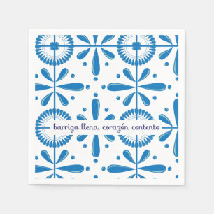 Mexican design talavera style napkin