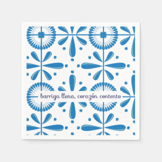 Mexican design talavera style napkin