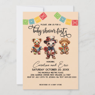 Mexican Día de los  Muertos Baby Shower Fiesta Invitation