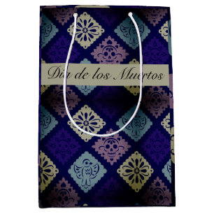 Mexican Dia de los Muertos customisable      Medium Gift Bag