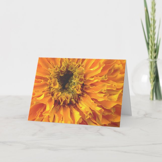 Mexican "Dia de los Muertos" Marigold Card (Front)