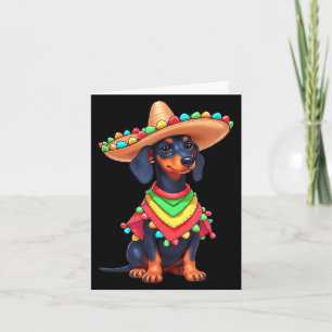 Mexican dog fiesta funny cinco de mayo dog  card