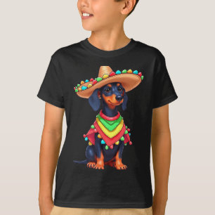 Mexican dog fiesta funny cinco de mayo dog T-Shirt