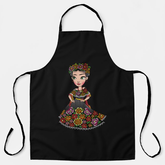 mexican doll with flowers apron (Front)