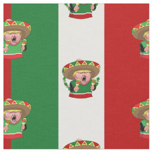 mexican donald trump fabric