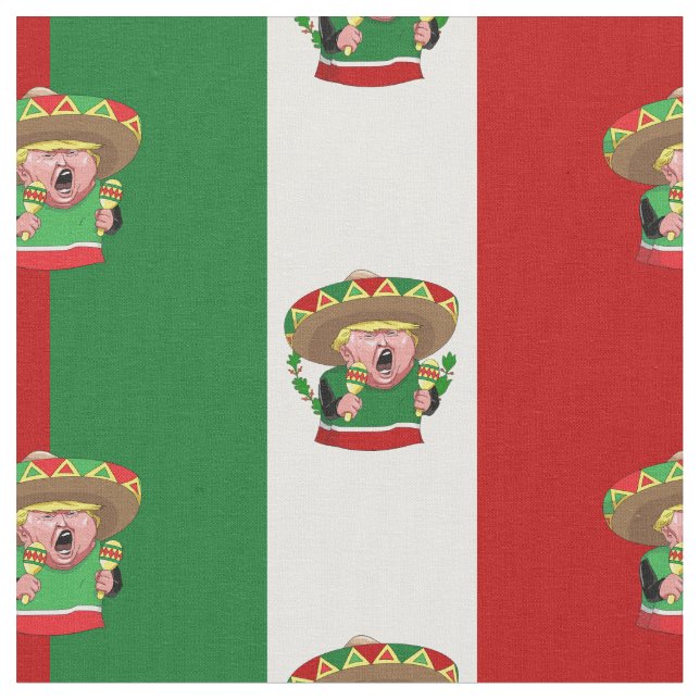 mexican donald trump fabric (Close Up)