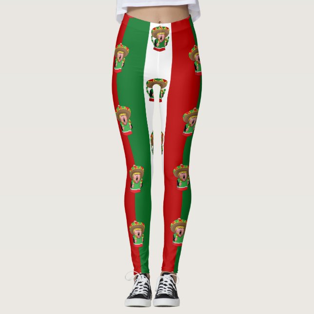 mexican donald trump leggings (Front)