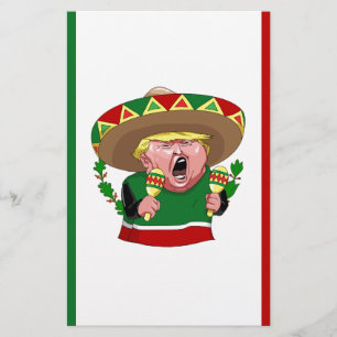 mexican donald trump stationery