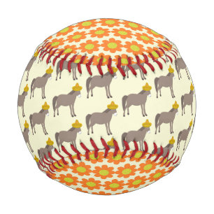 Mexican Donkey Day of the Dead Baseball