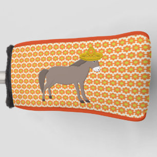 Mexican Donkey Day of the Dead Golf Head Cover