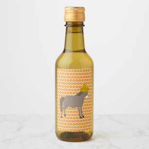 Mexican Donkey Day of the Dead Wine Label