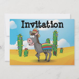 Mexican Donkey Invitation