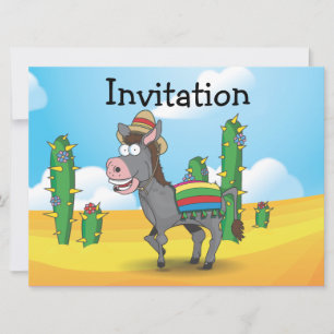 Mexican Donkey Invitation