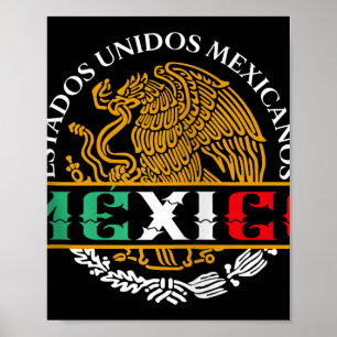Mexican Eagle Coat Of Arms Mexico Aguila Escudo Na Poster