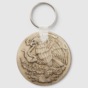 Mexican eagle key ring