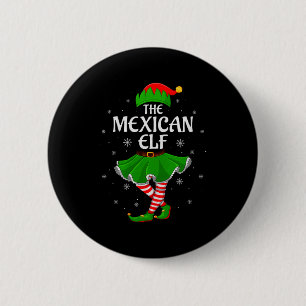 Mexican Elf Christmas Family Girls Women Elf Squad 6 Cm Round Badge