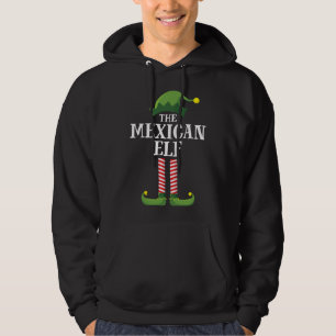 Mexican Elf Matching Family Christmas Party Pajama Hoodie