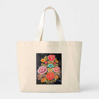 Mexican Embroidery design Large Tote Bag