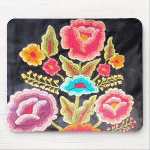 Mexican Embroidery design Mouse Mat
