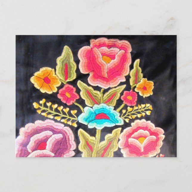 Mexican Embroidery design Postcard (Front)