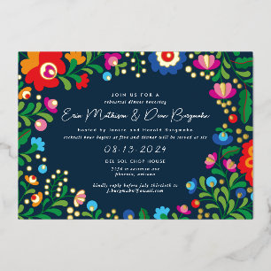Mexican Embroidery Wedding Rehearsal Dinner