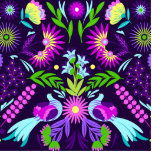 Mexican extravaganza standing photo sculpture<br><div class="desc">Mexican ethnic bright print with flowers</div>