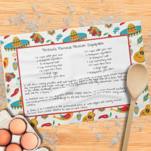 Mexican Family Recipe Heirloom Keepsake Tea Towel