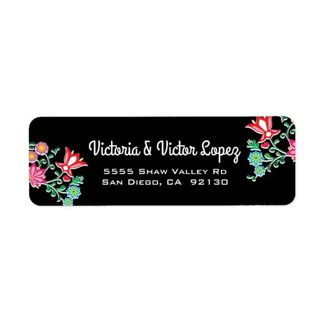 Mexican Fiesta  address label (Front)