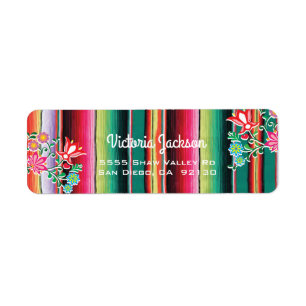 Mexican Fiesta  address label