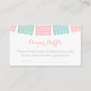 Mexican Fiesta Baby Shower Bring A Book Enclosure Card