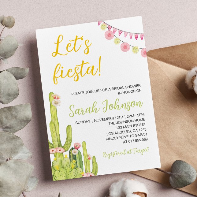 Mexican Fiesta Baby Shower Invitation (Creator Uploaded)