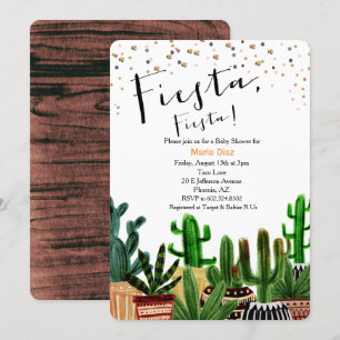Mexican Fiesta Baby Shower Invitation