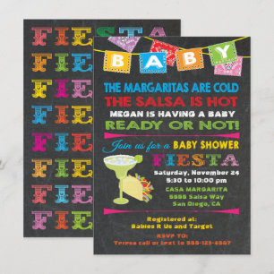 Mexican Fiesta Baby Shower Invitation