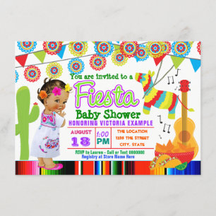 Mexican Fiesta Baby Shower Invitations