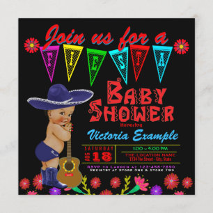 Mexican Fiesta Baby Shower Invitations