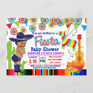Mexican Fiesta Baby Shower Invitations